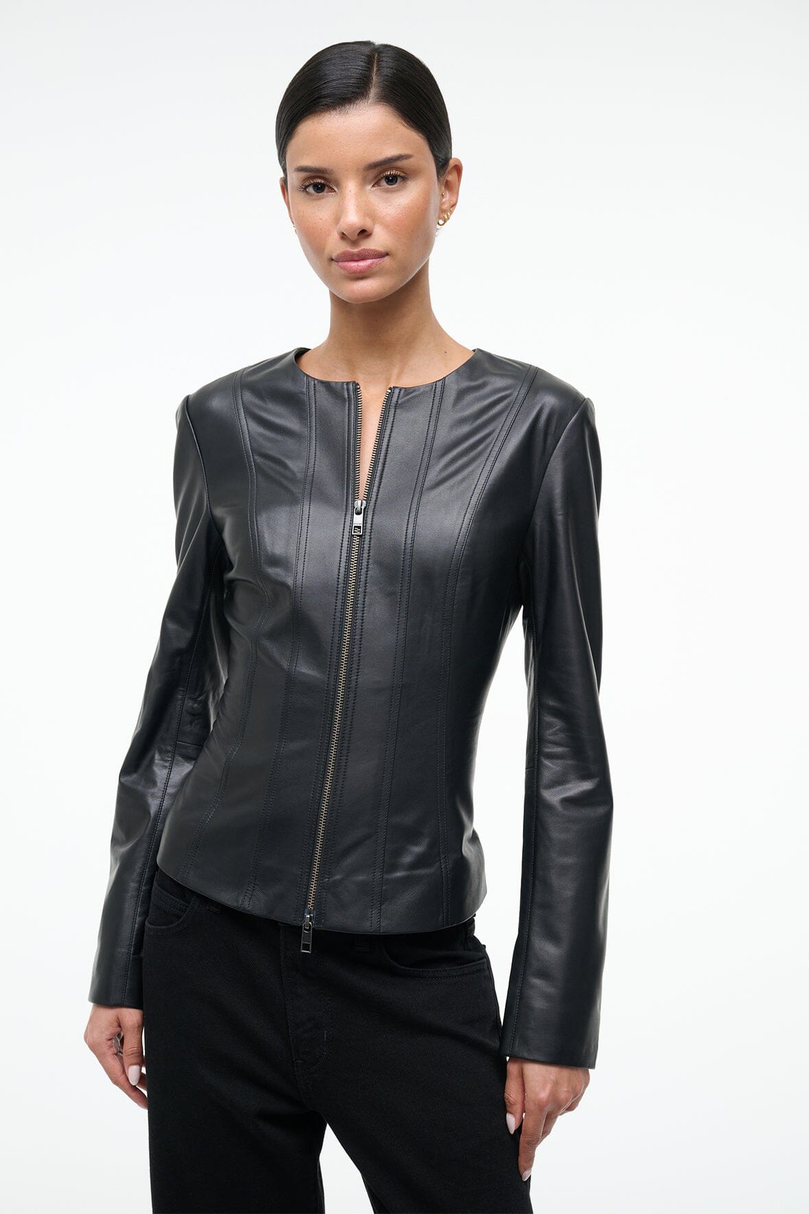 WELLS LEATHER JACKET | BLACK