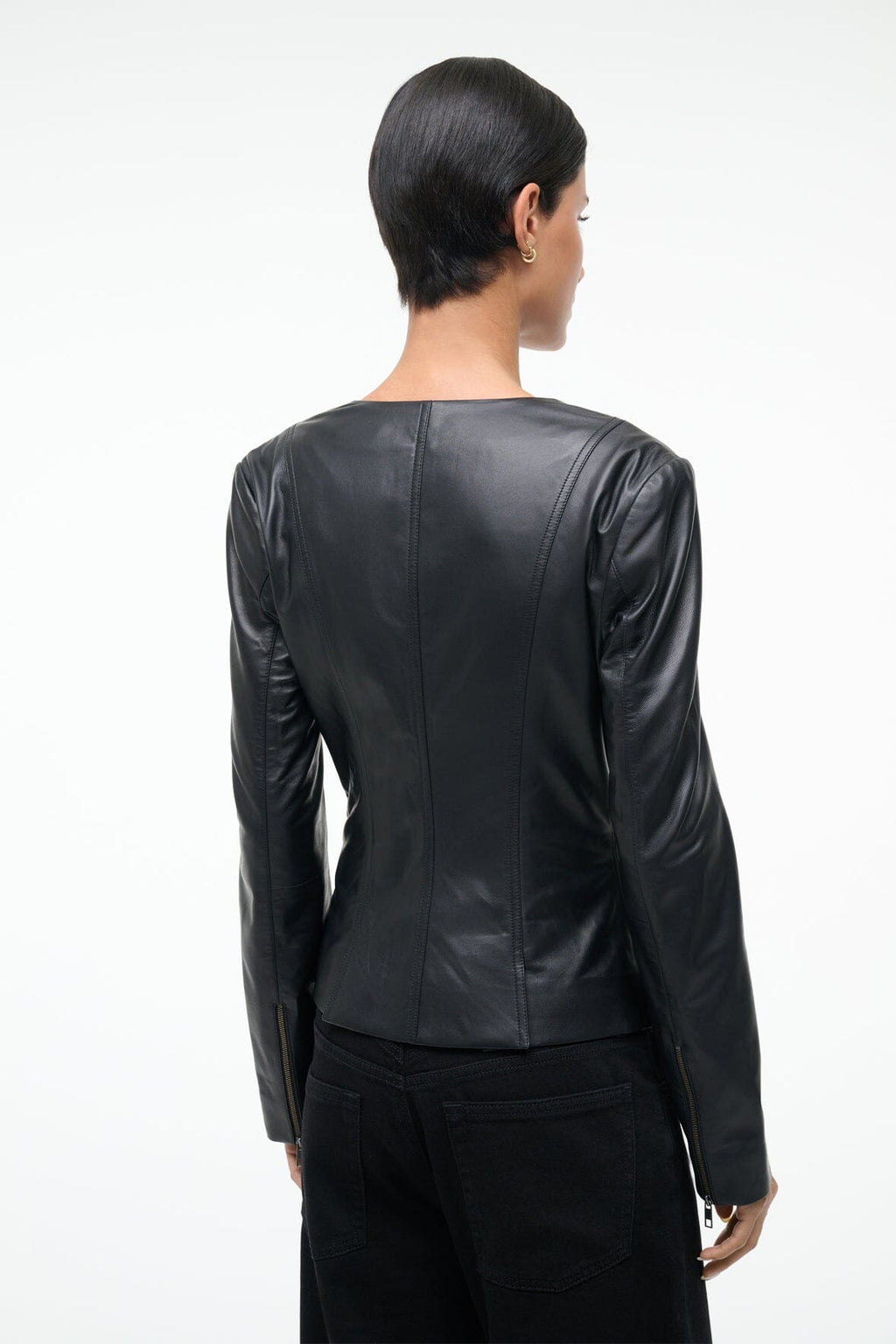 WELLS LEATHER JACKET | BLACK